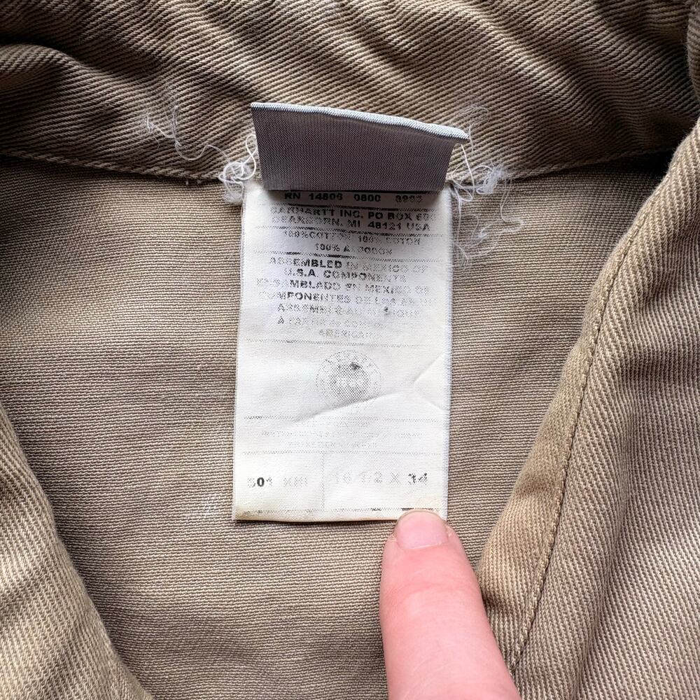 Vintage Carhartt Pearl Snap Canvas Work Shirt - Picture 4 of 5